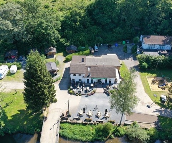 camping international Ouren vue du ciel